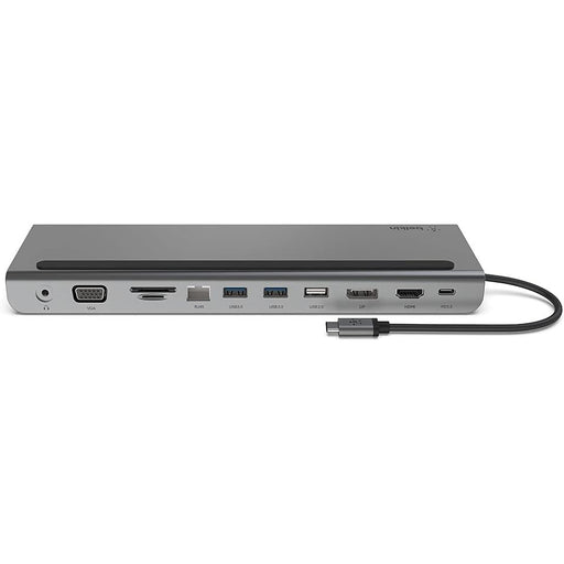 Belkin Univsersal USB-C 11-in-1 Multiport Dock - Laptop Docking station rear view.
