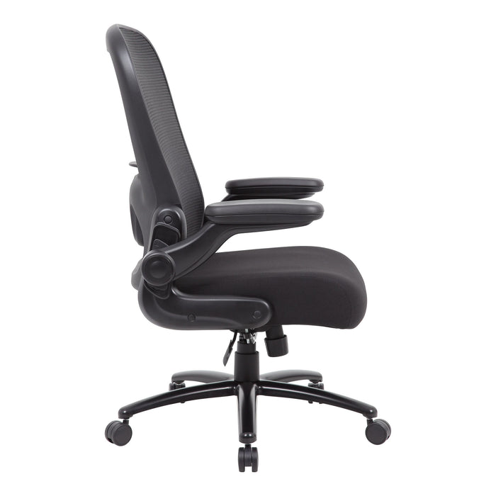 Boss Heavy Duty Flip Arm Mesh Task Chair