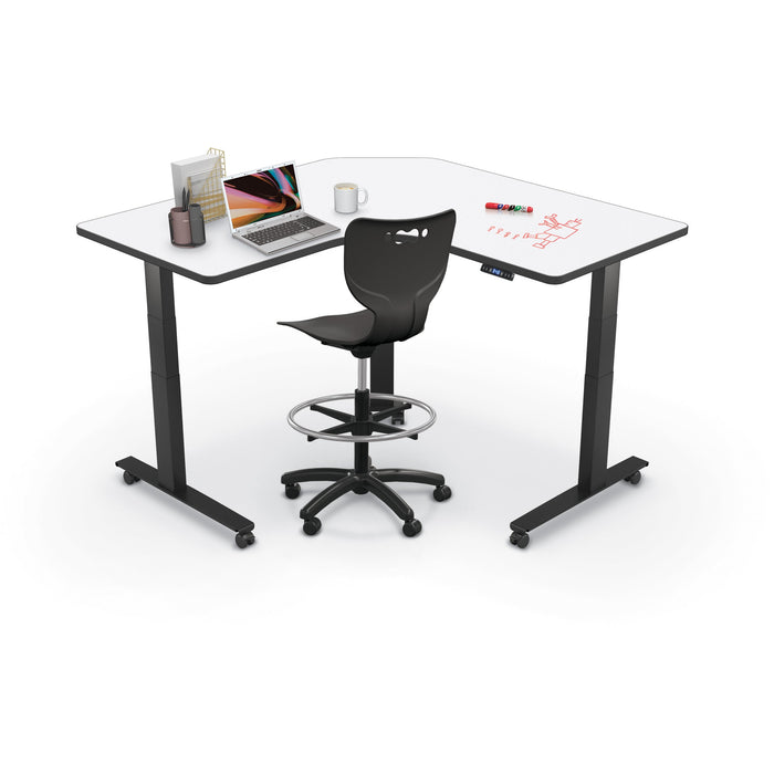 MooreCo Elate Electric Height Adjustable Desk (3-LEG Corner)