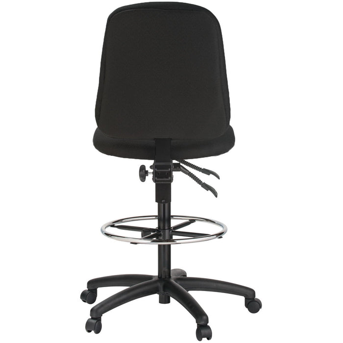 Harwick Contoured Dual Function Drafting Stool Black rear view