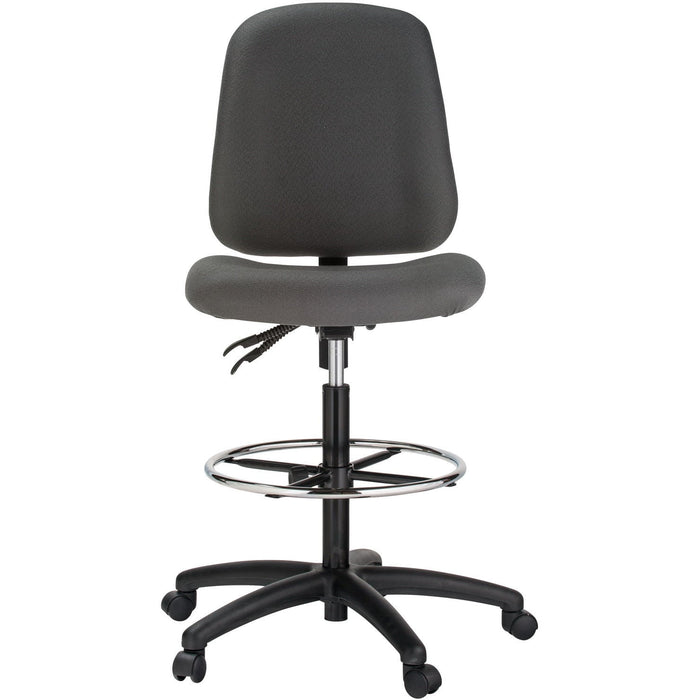Harwick Contoured Dual Function Drafting Stool Gray frontal