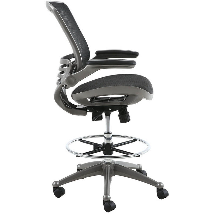 Harwick Evolve All Mesh Heavy Duty Drafting Chair Gunmetal Side