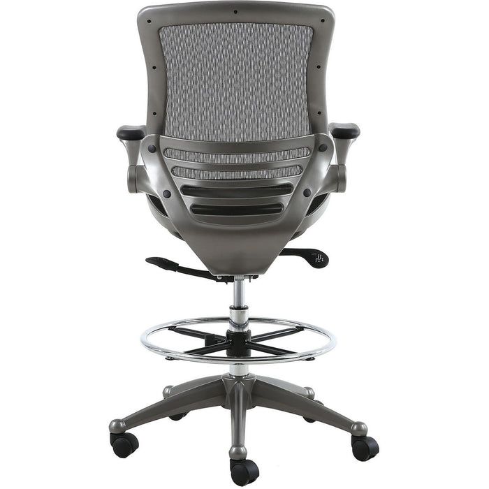 Harwick Evolve All Mesh Heavy Duty Drafting Chair Gunmetal Rear