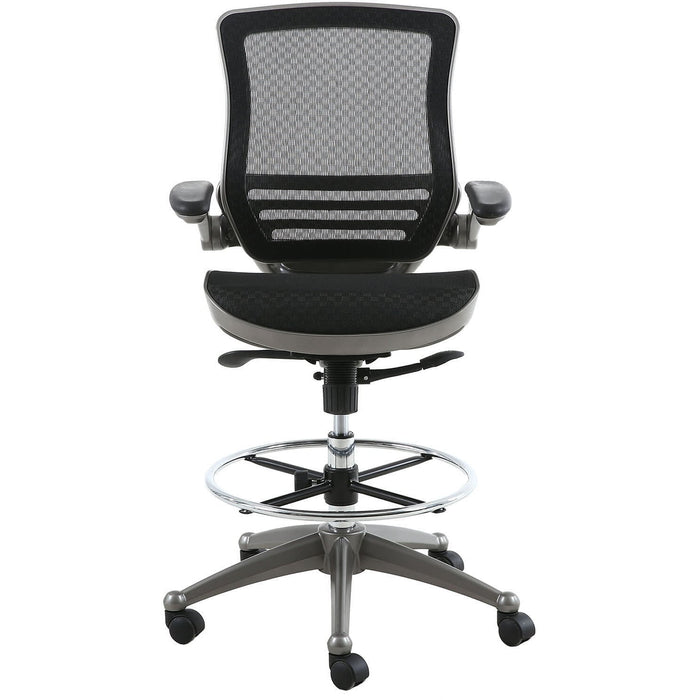 Harwick Evolve All Mesh Heavy Duty Drafting Chair Gunmetal Front