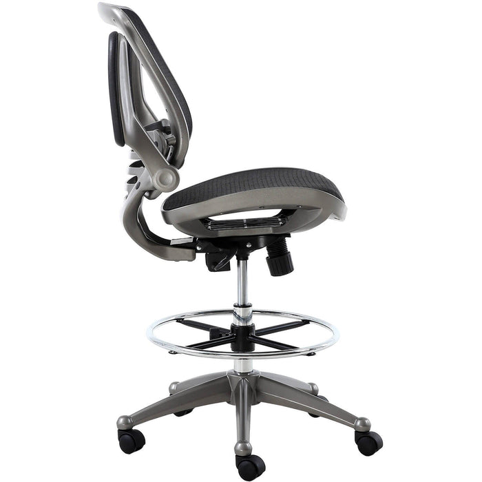 Harwick Evolve All Mesh Heavy Duty Drafting Chair Gunmetal side
