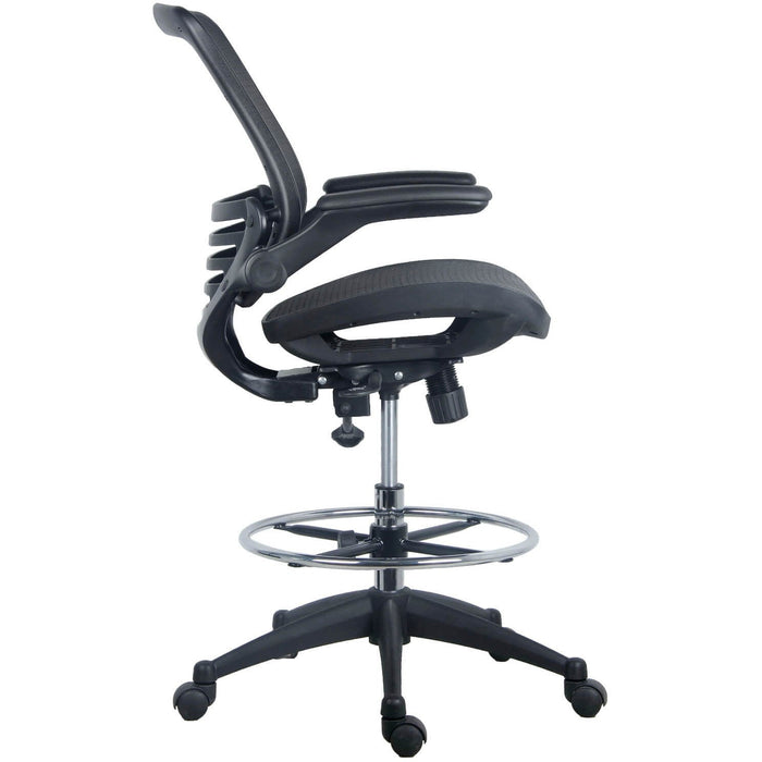 Harwick Evolve All Mesh Heavy Duty Drafting Chair Dark Knight Edition Side