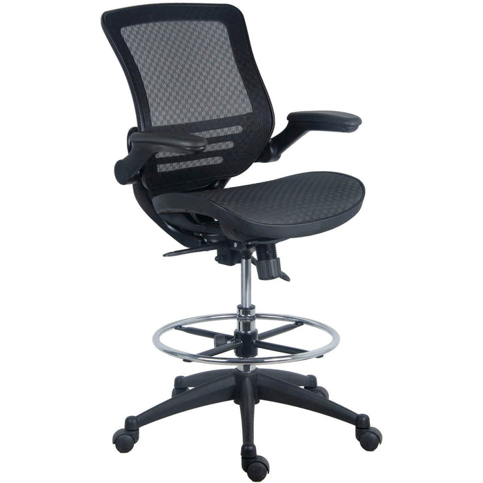 Harwick Evolve All Mesh Heavy Duty Drafting Chair Dark Knight Edition Right Front