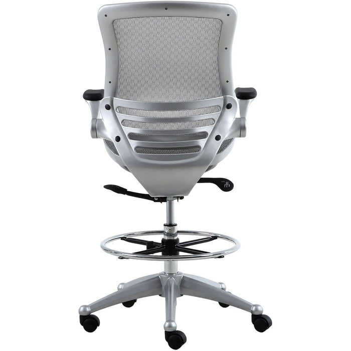 Harwick Evolve All Mesh Heavy Duty Drafting Chair Platinum Rear