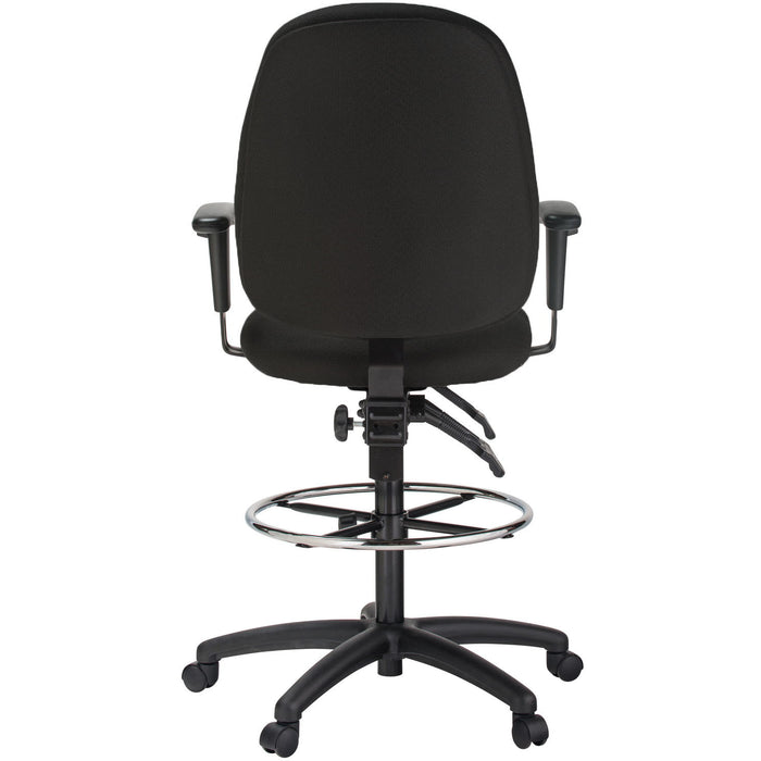 Harwick Extra Tall Ergonomic Drafting Chair Black rear