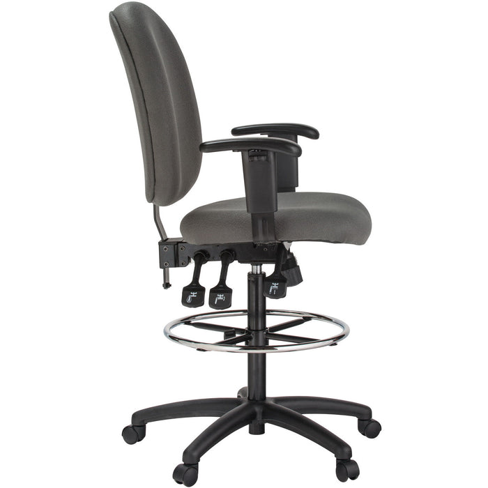 Harwick Extra Tall Ergonomic Drafting Chair Gray Side