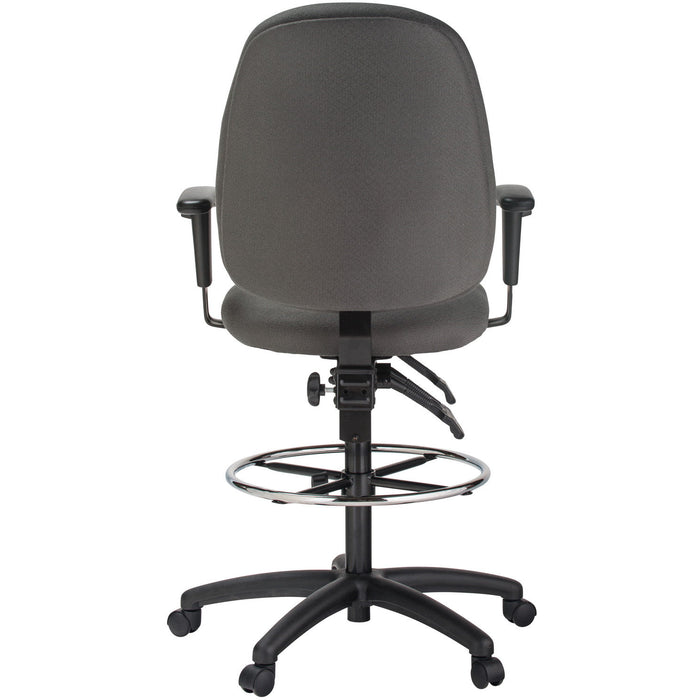 Harwick Extra Tall Ergonomic Drafting Chair Gray Rear