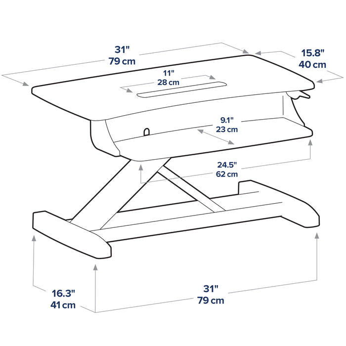 Ergotron WorkFit-Z Mini, Standing Desk Workstation