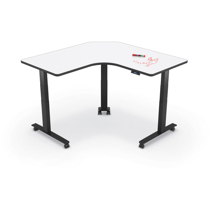 MooreCo Elate Electric Height Adjustable Desk (3-LEG Corner)