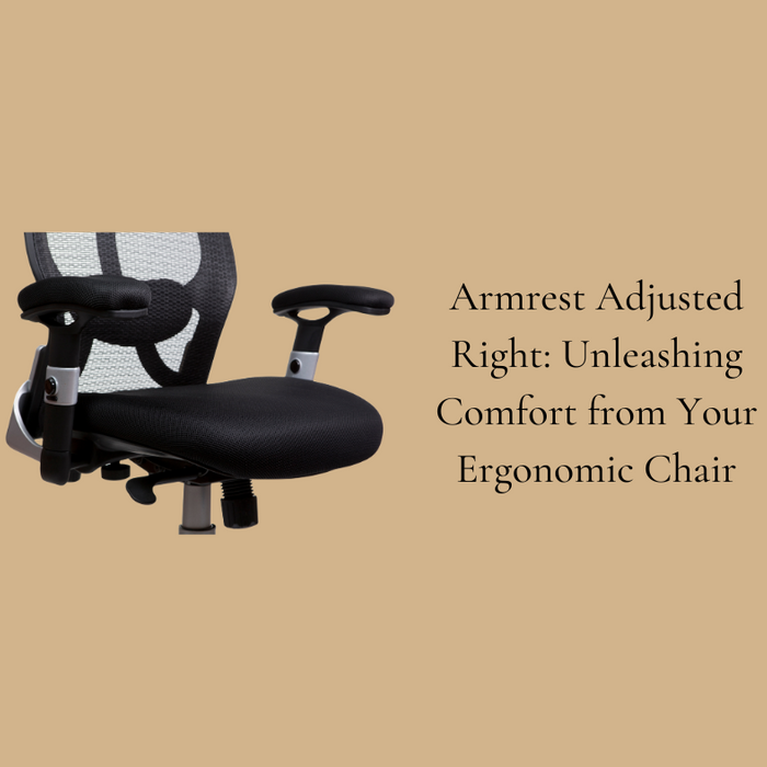 Armrest Adjusted Right: Unleashing Comfort from Your Ergonomic Chair