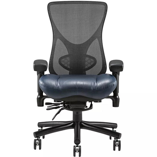 BodyBilt Aircelli 24/7 ergonomic chair, Navy colored seat, Front view