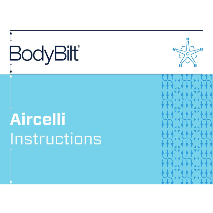 BodyBilt Aircelli – High Back Mesh Chair picture of instruction manual