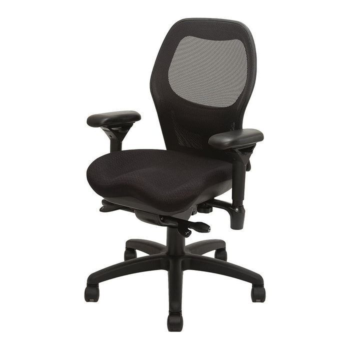 BodyBilt Sola Task Chair  R2607 Black Front side view