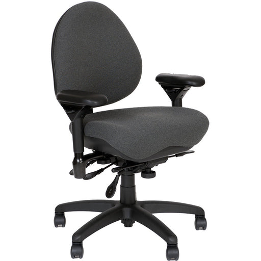 BodyBilt Classic 700 Mid-Back Task Chair Black 