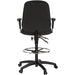 Harwick Contoured Dual Function Drafting Stool With Arms Black Rear