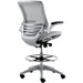 Harwick Evolve All Mesh Heavy Duty Drafting Chair Platinum Rear Side