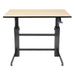Ergotron WorkFit-D Sit-Stand Desk Birch front