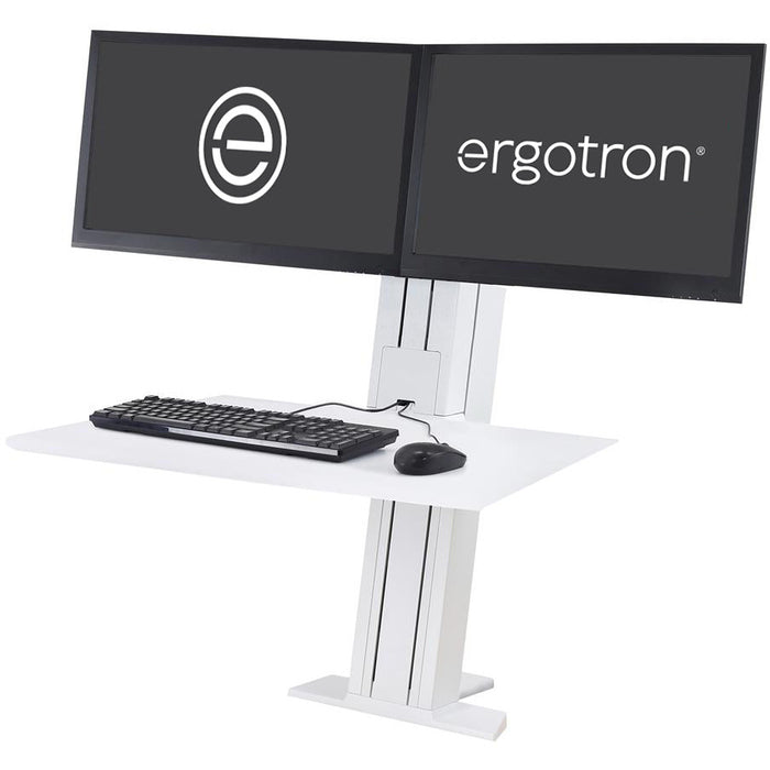 Ergotron WorkFit-SR, Dual Monitor, Standing Desk Workstation