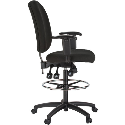 Harwick Extra Tall Ergonomic Drafting Chair Black side