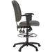 Harwick Extra Tall Ergonomic Drafting Chair Gray Side