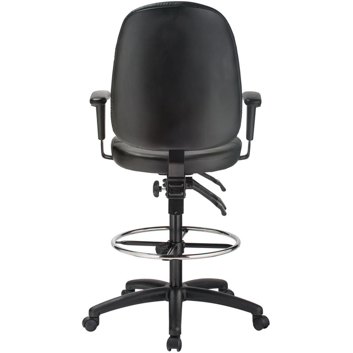 Harwick Extra Tall Ergonomic Leather Drafting Chair Rear
