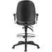 Harwick Extra Tall Ergonomic Leather Drafting Chair Rear