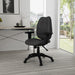 Boss Black High Back Task Chair With Seat Slider In a home office