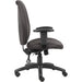Boss Black High Back Task Chair With Seat Slider Right side