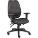 Boss Black High Back Task Chair With Seat Slider Front Side