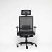 Boss Mesh Chair with Headrest and Memory Foam Seat Rear