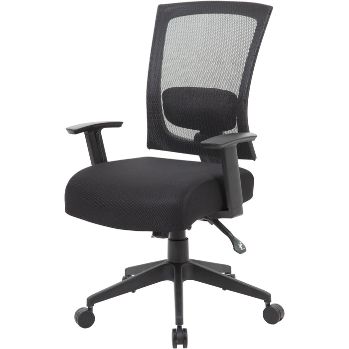 Boss Mesh Back 3 Paddle Task Chair with Seat Slider front side